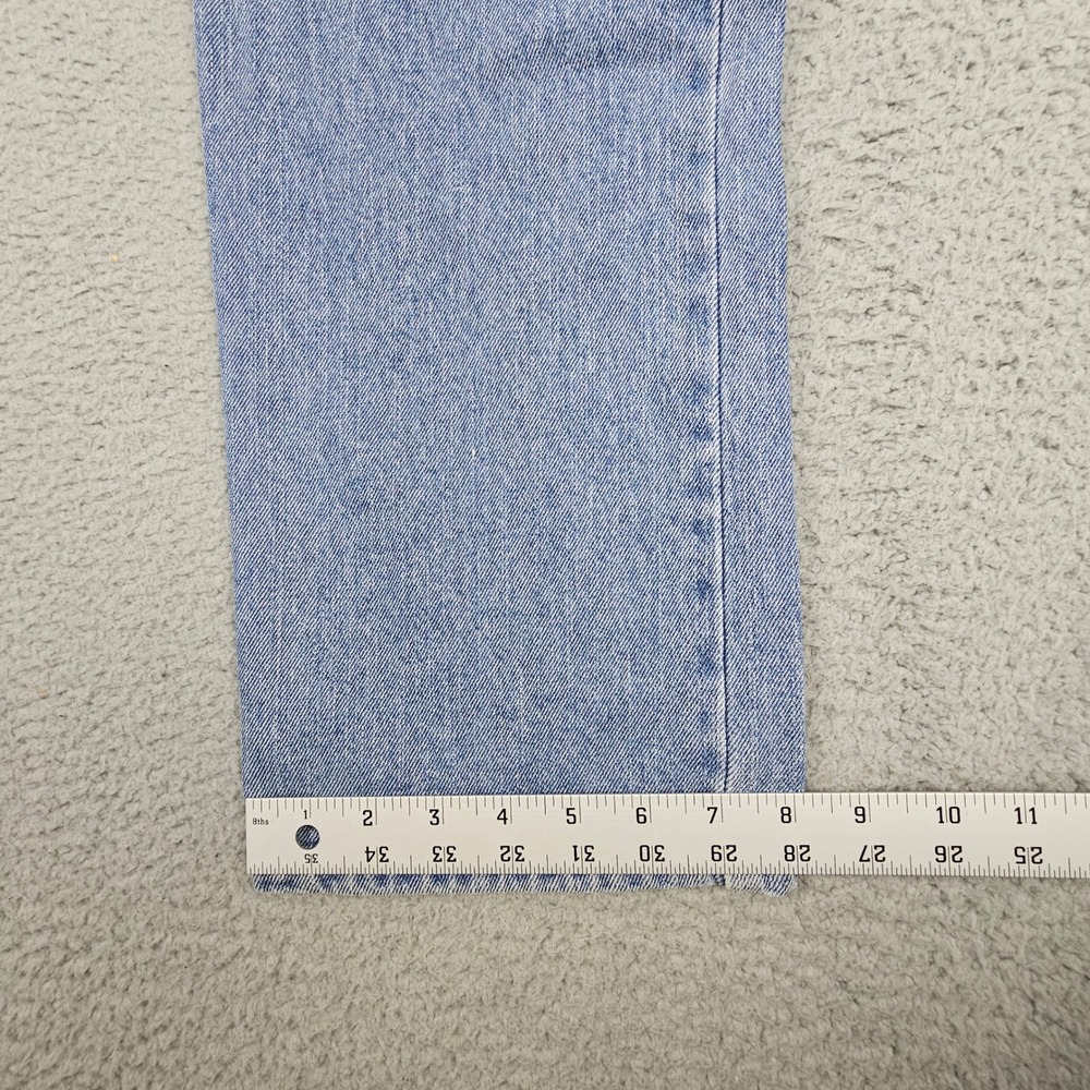 Levi's 505 Regular Fit Jeans Mens 33x30 Blue Light Wash Straight Leg Denim - Picture 10 of 10